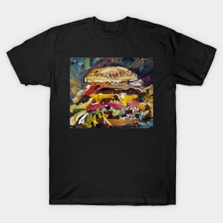 Glamburger Textured painting T-Shirt